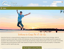Tablet Screenshot of camppetosega.org